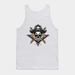 Skull Pirates x Sword Steering Wheel Tank Top